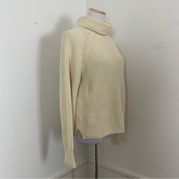 Alex Mill Turtleneck Cotton Cashmere Knit Sweater Womens XS Classic Cream Soft - Picture 10 of 17